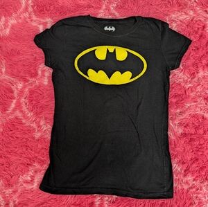 Batman Black Tee with Yellow Logo